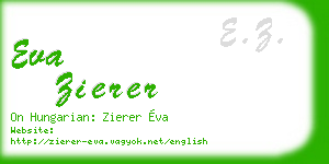 eva zierer business card